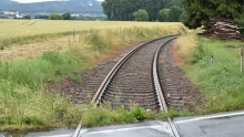 Die Gleisstrecke der VLO in Richtung Bad Holzhausen wird modernisiert.